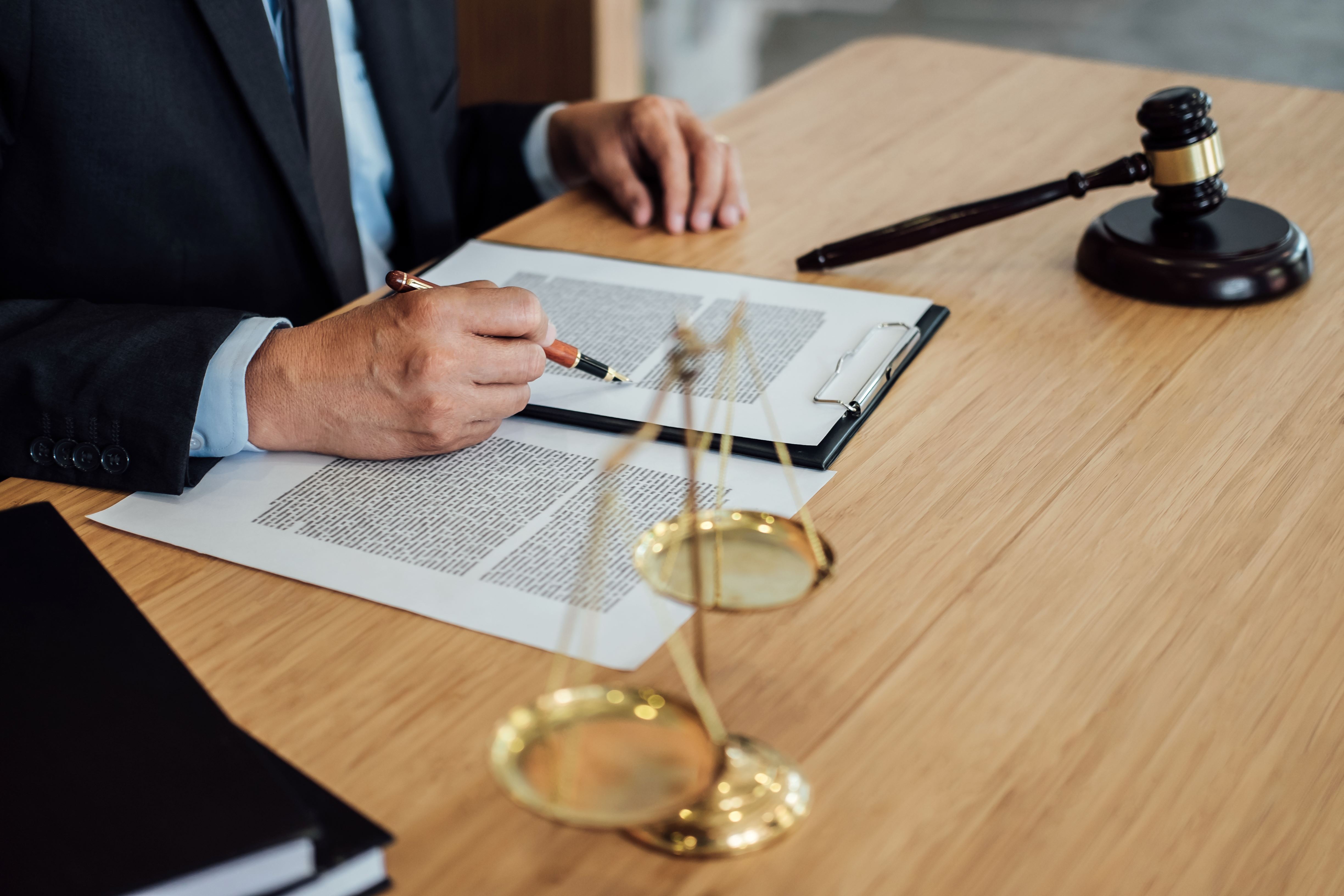 Paperwork and a gavel